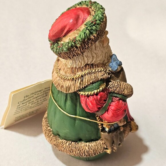 Heritage Black Forest Santa Figurine 4" Herr Christmas 90s collectible roly poly - Picture 4 of 6